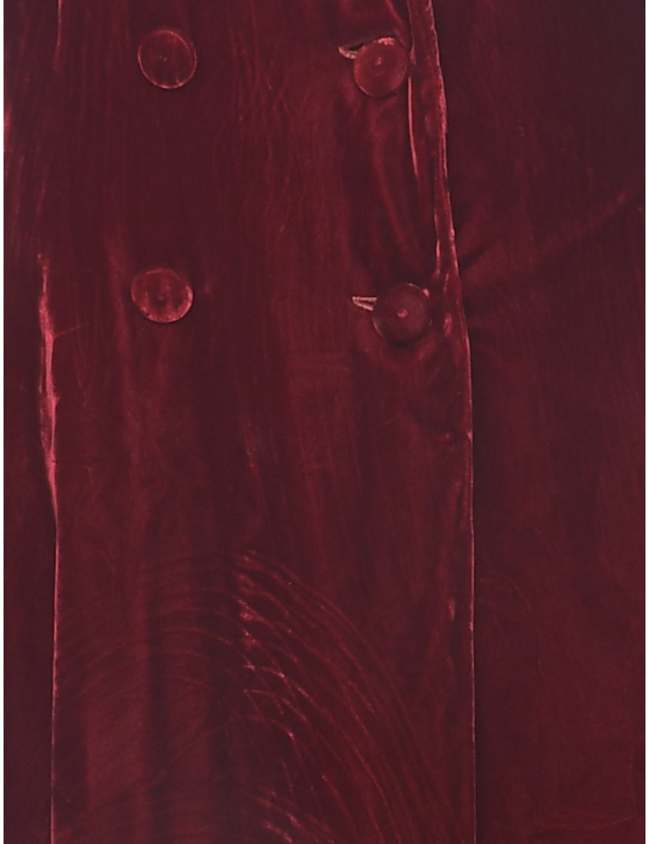 Velvet Fabric Coat - S