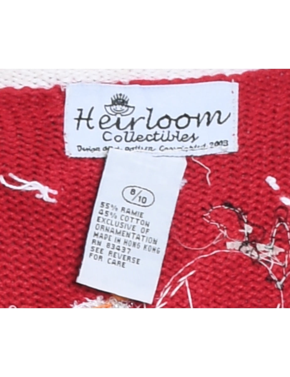 Snowman Christmas Cardigan - M