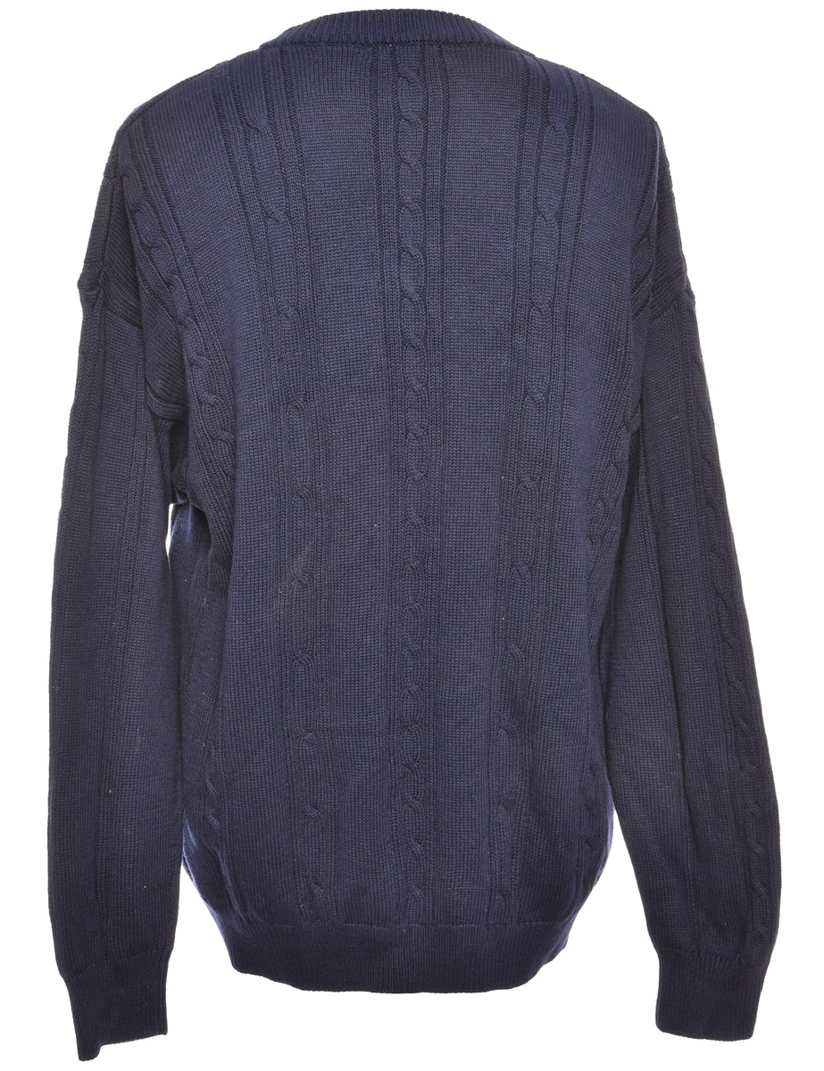 Cable Knit Izod Jumper - M