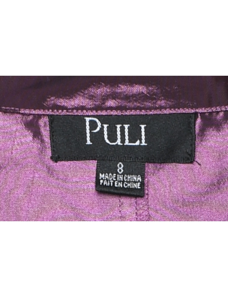 Pin Tucks Evening Shirt - M