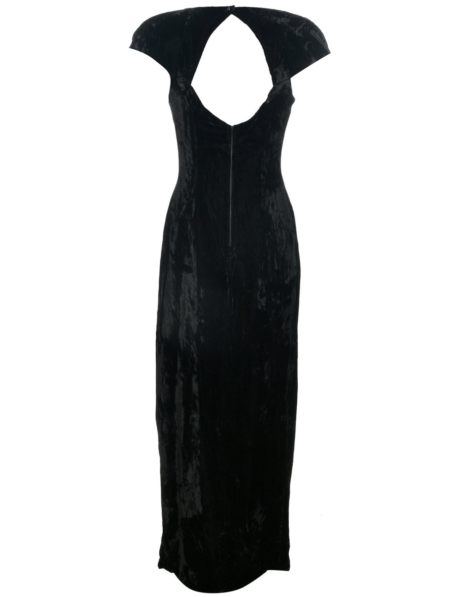 Velvet Evening Dress - M