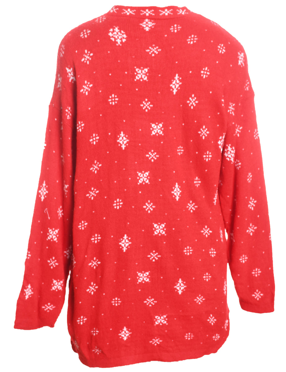 Snowman Christmas Jumper - M