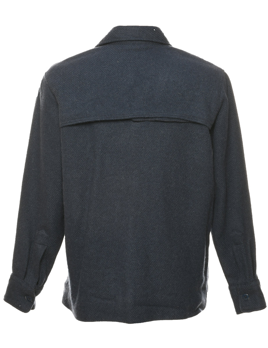 Navy Wool Jacket - M