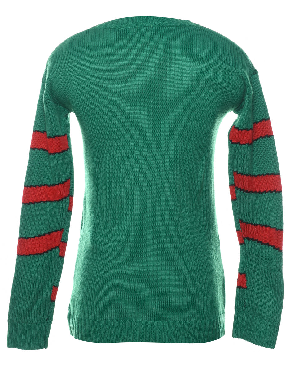 Green Christmas Jumper - M
