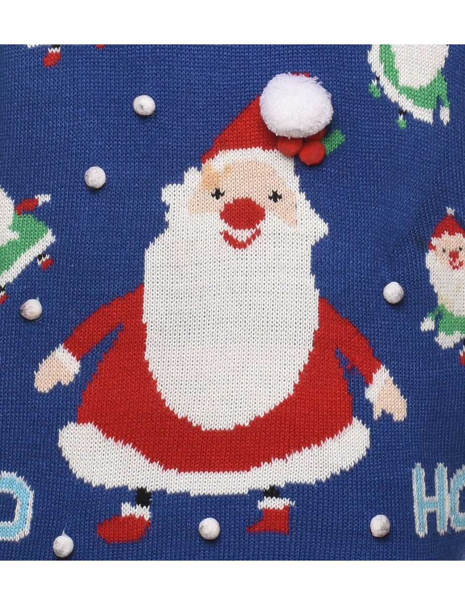 Santa Claus Christmas Jumper - L