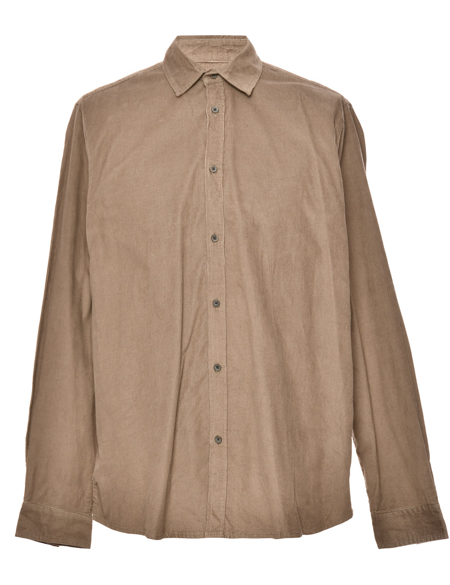Light Brown Corduroy Shirt - M