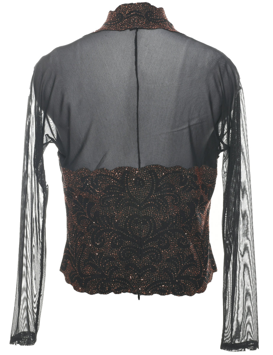 Beaded Evening Top - M