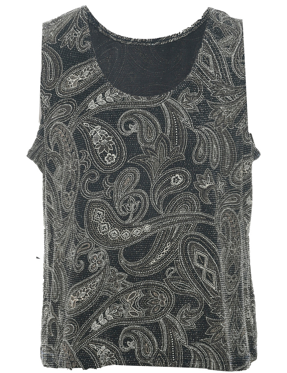 Paisley Evening Top - L
