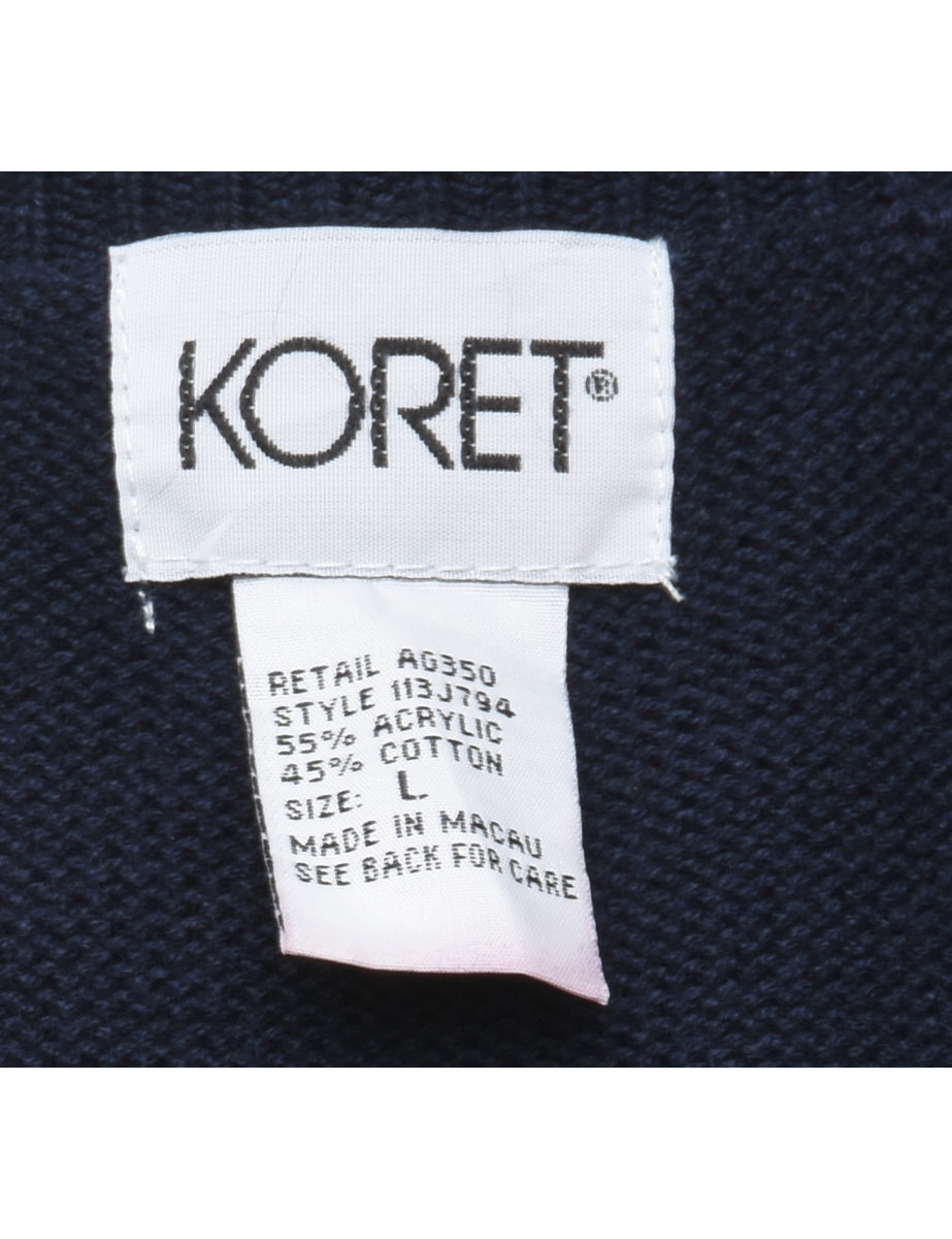 Navy Sweater Vest - L