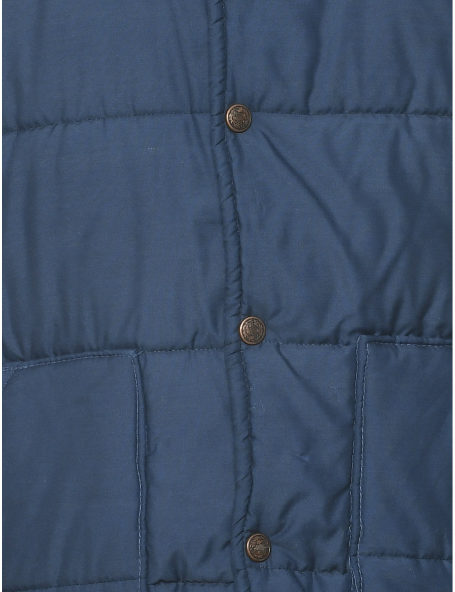 Navy Puffer Vest - M