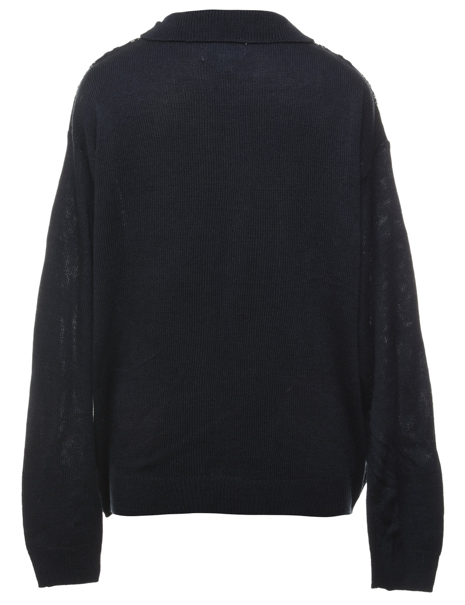 Zip Front Cardigan - M