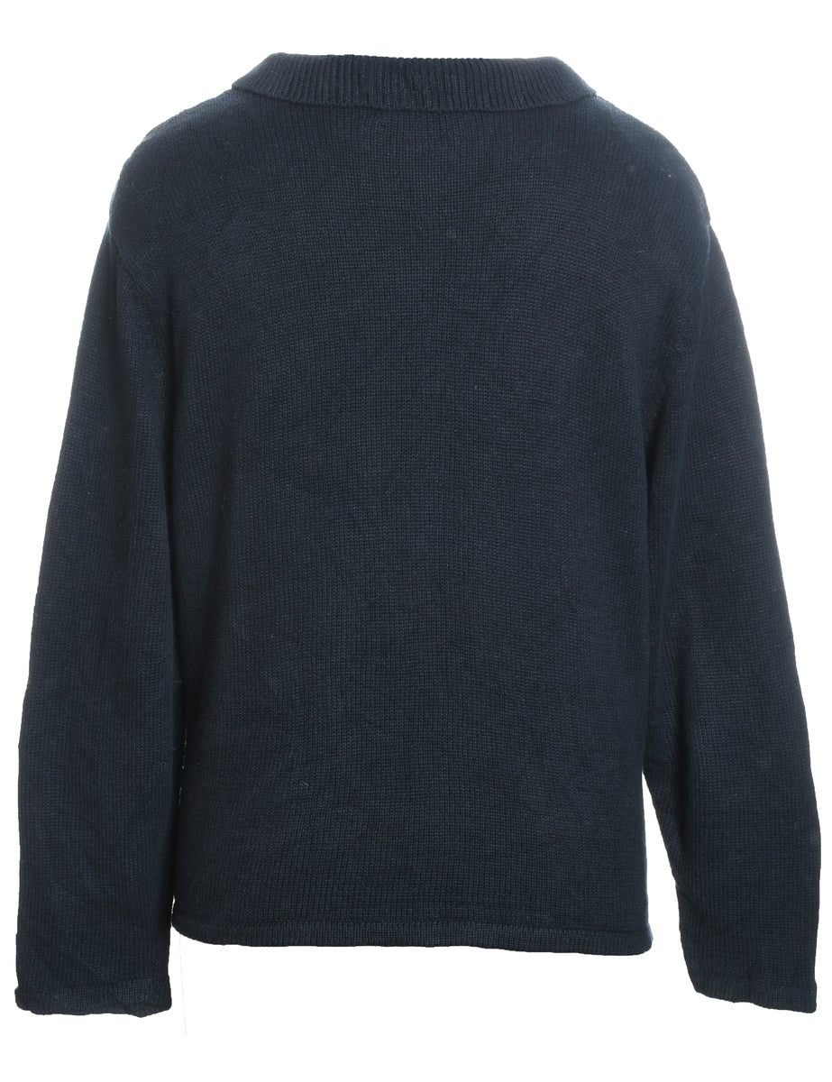 Snowman Christmas Cardigan - L