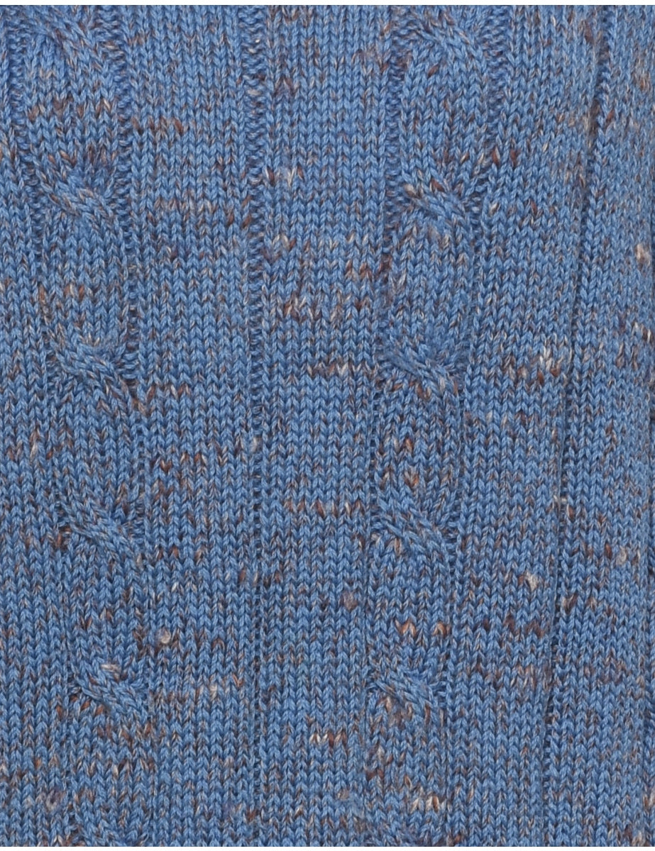 Cable Knit Jumper - L