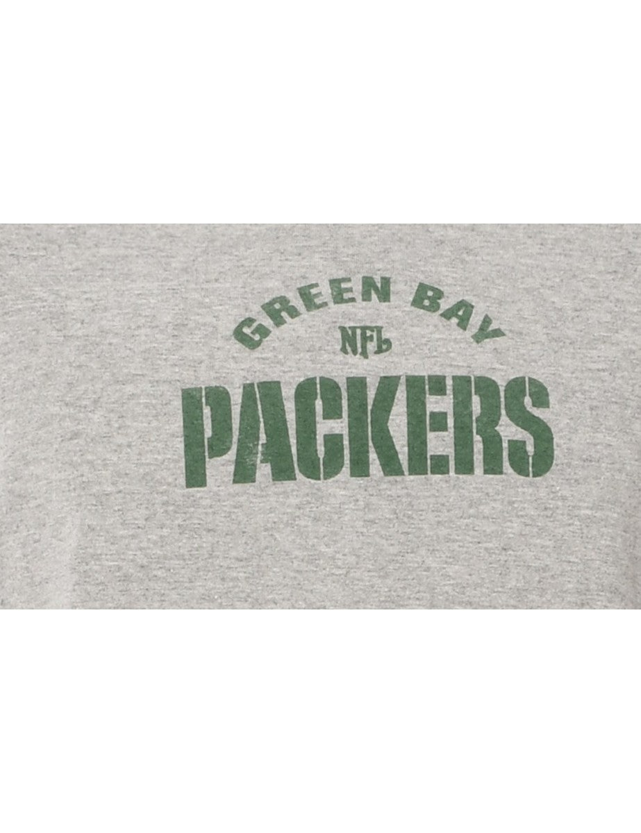 NFL Green Bay Packers Grey & Green Sports T-shirt - M