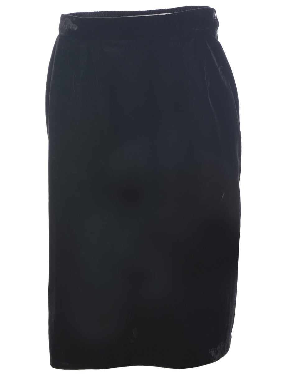 Velvet Pencil Skirt - M