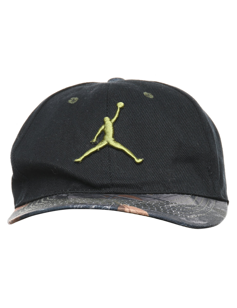 Black Embroidery Cap - XS