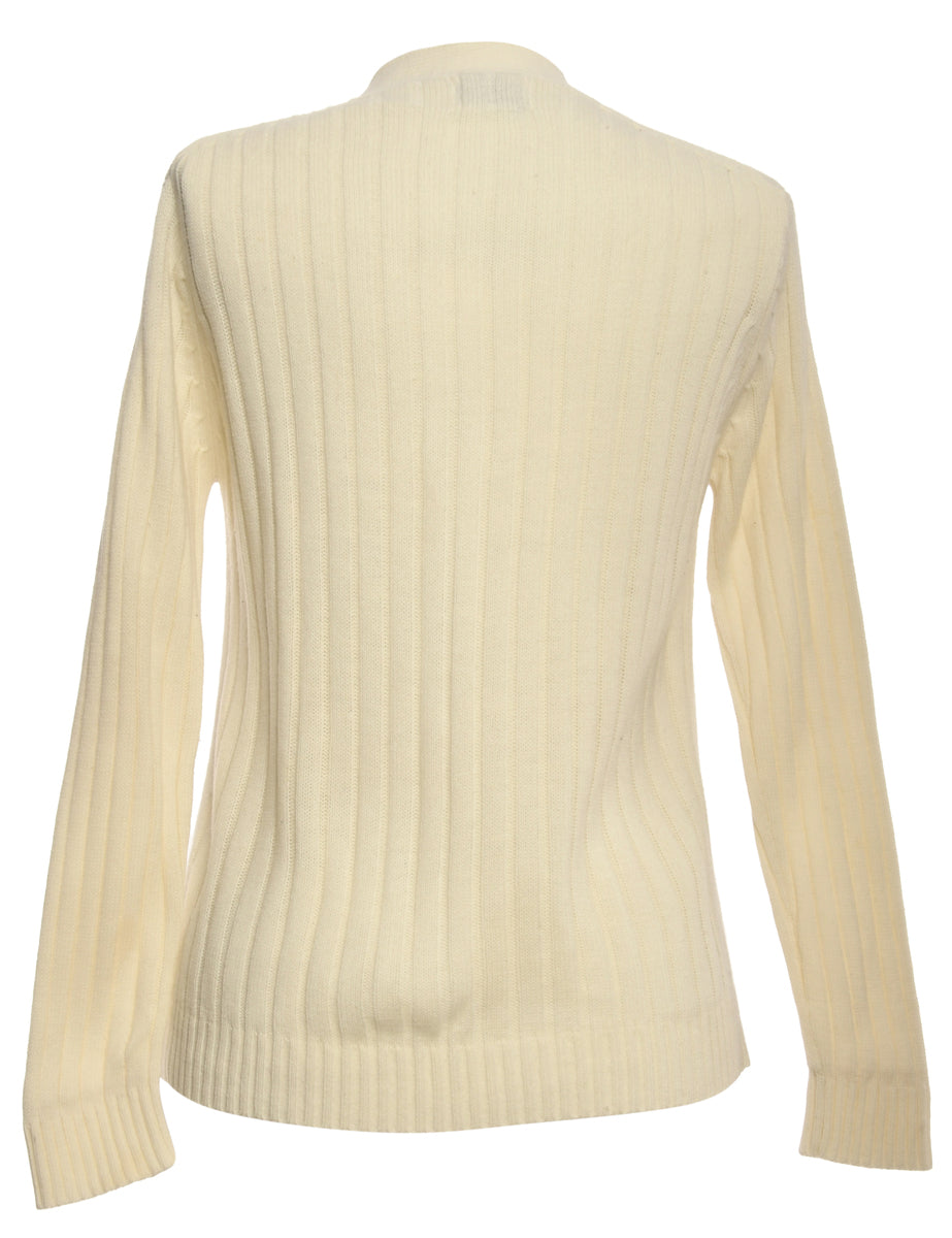 White Cardigan - M
