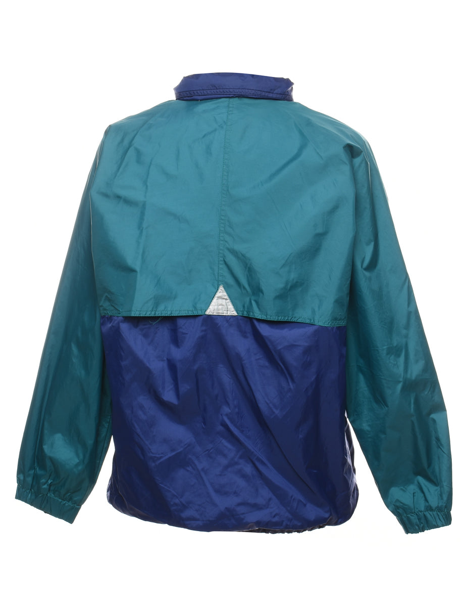 Sumaggo Green & Navy Contrast Nylon Jacket - L