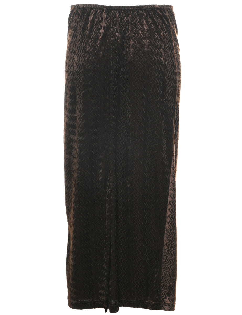 Velvet Pencil Skirt - S