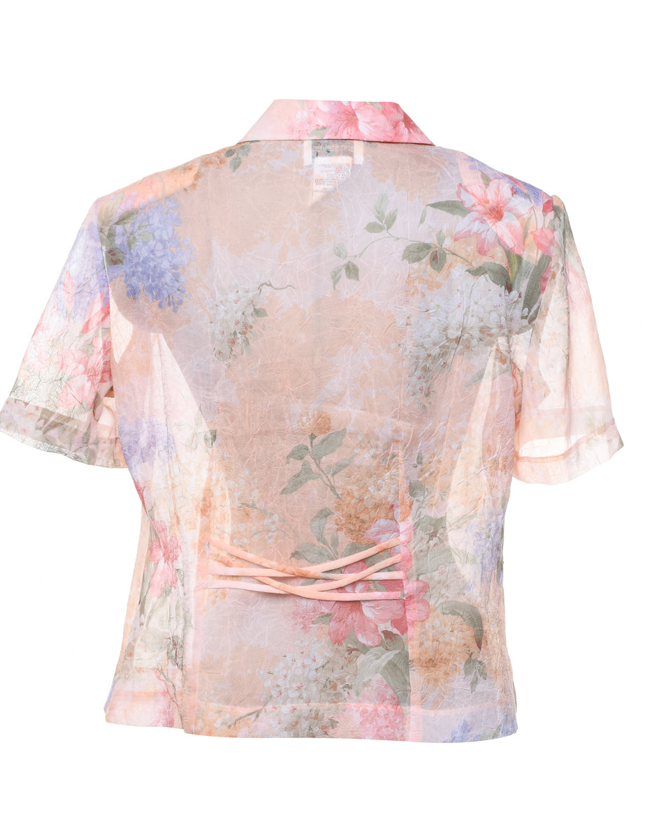 Floral Blouse - L
