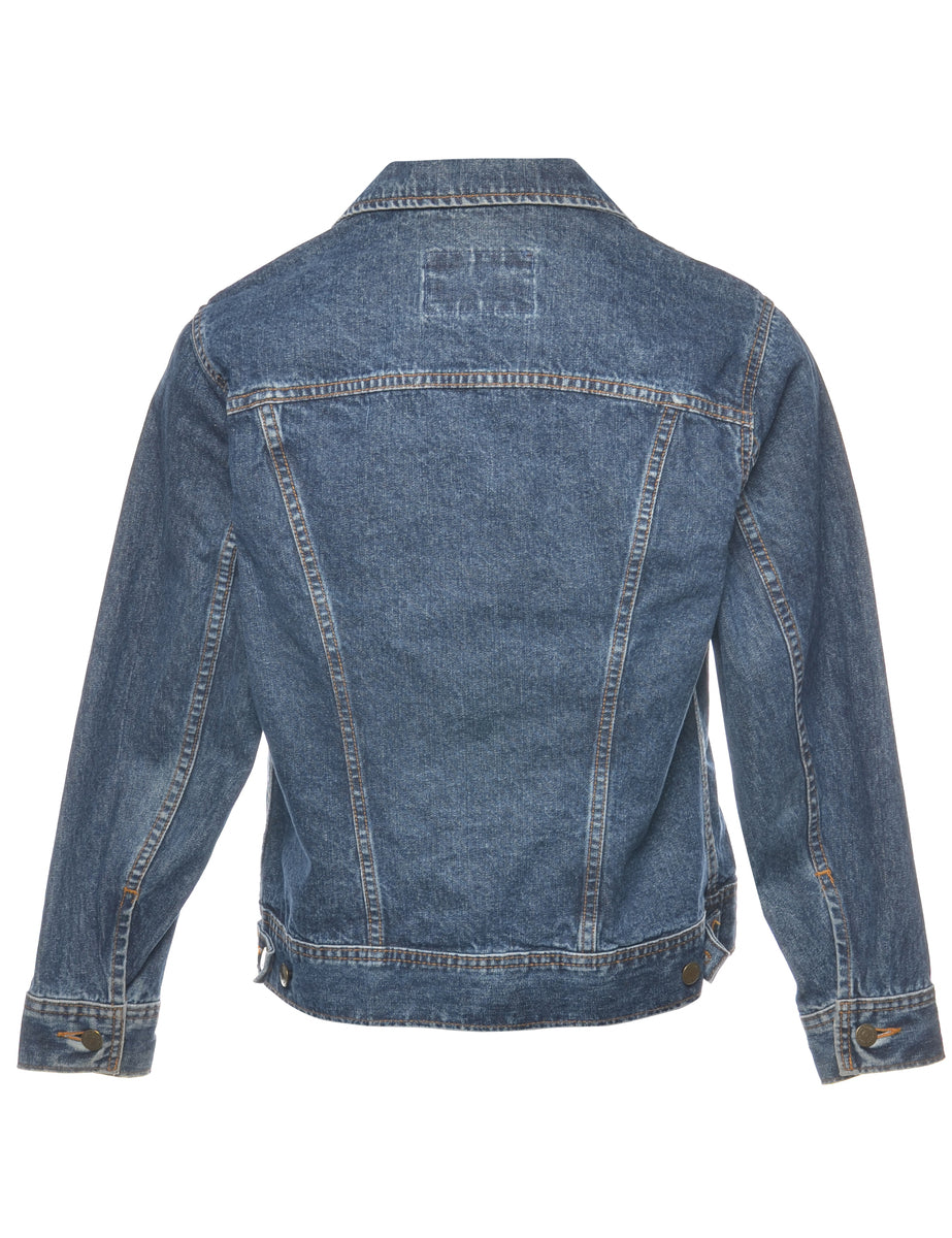 Button Front Denim Jacket - S