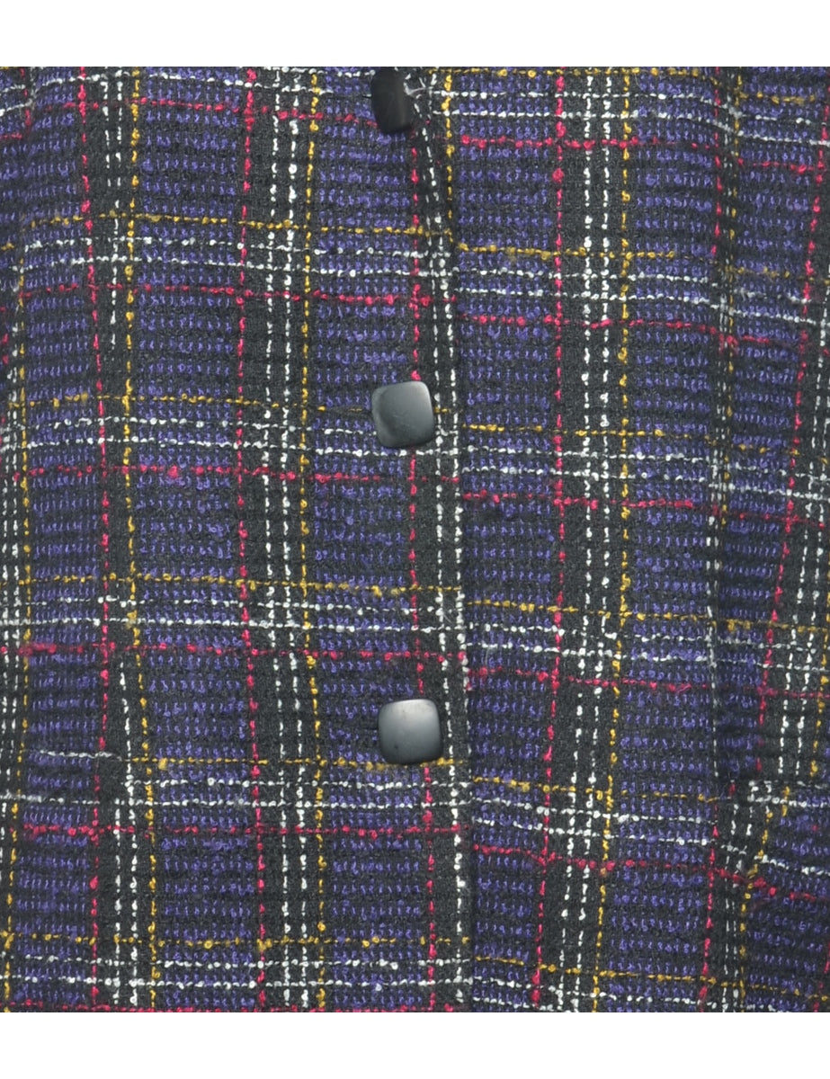 Checked Multi-Colour Jacket - L