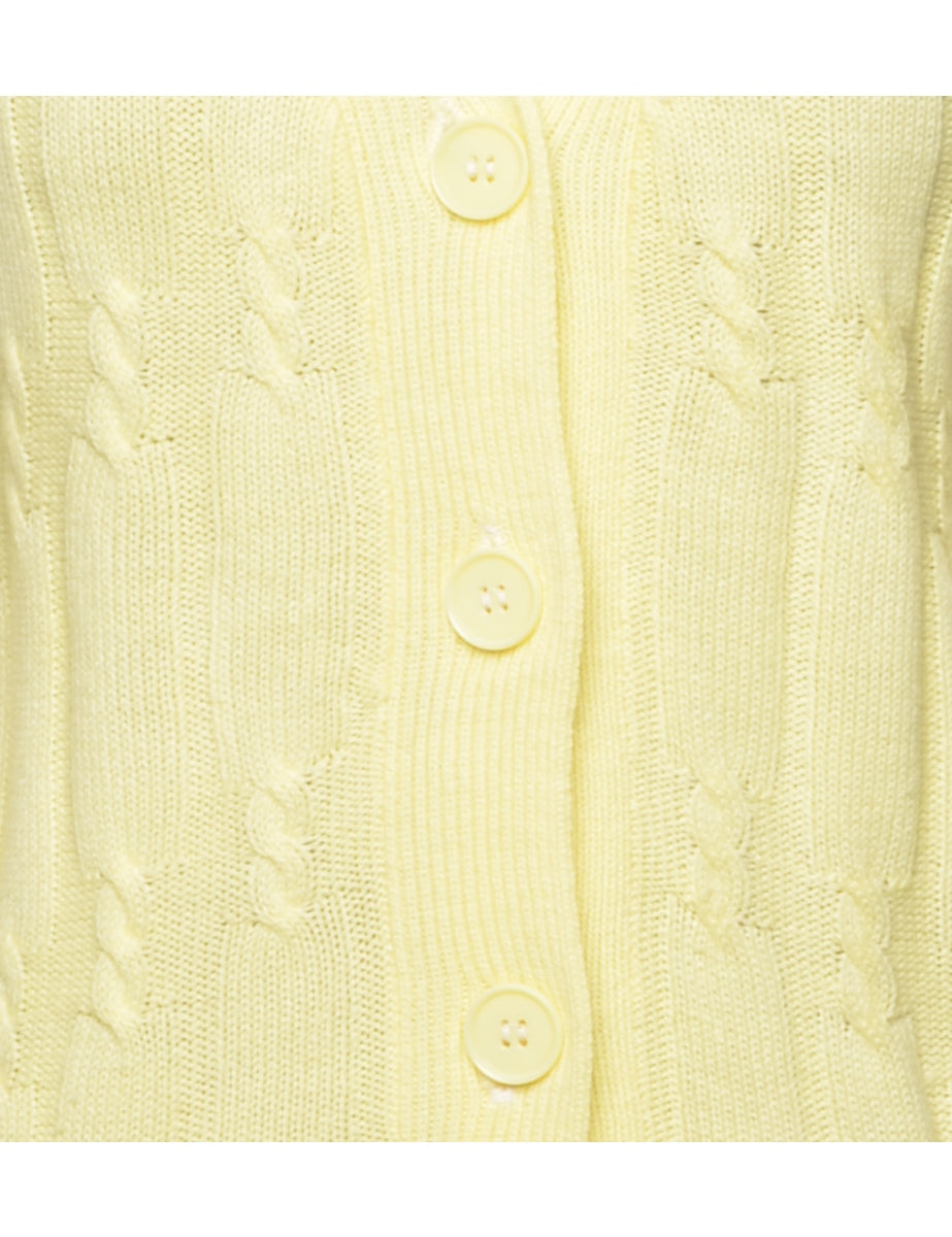 Cable Knit Cardigan - M