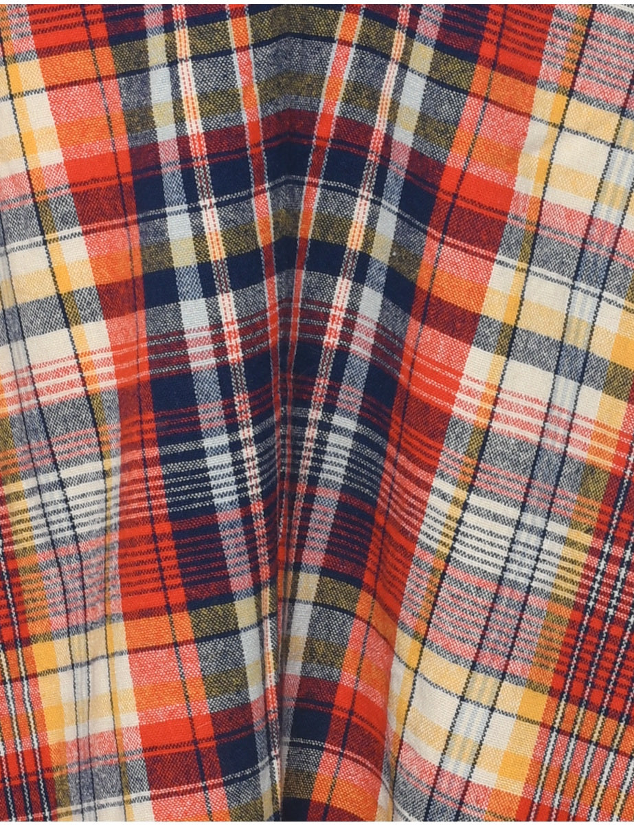 Checked Midi Skirt - S