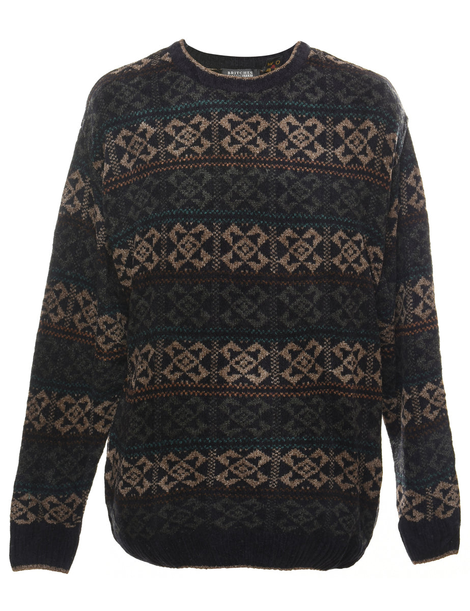 Britches Geometric Pattern Jumper - XL