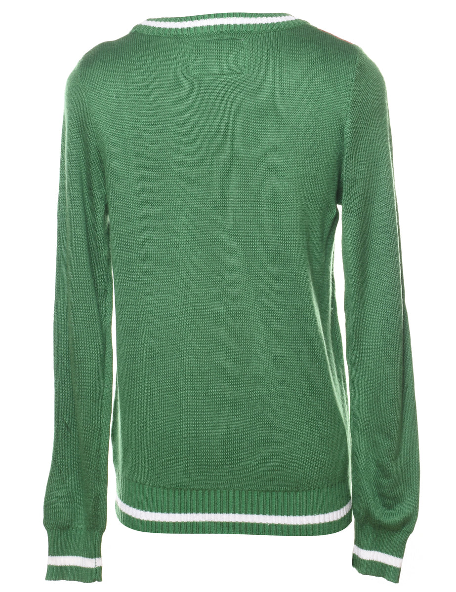 Green Christmas Jumper - M