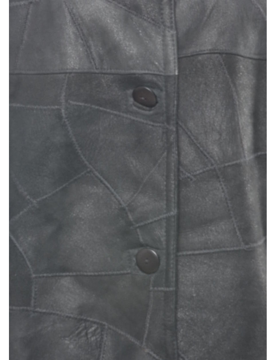 Single Breasted Shearling Lining Coat - L