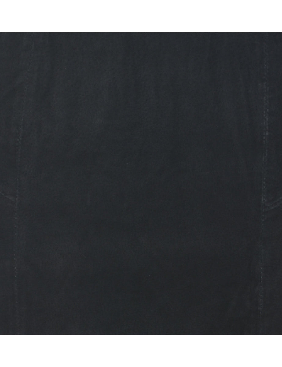 Suede Pencil Skirt - S