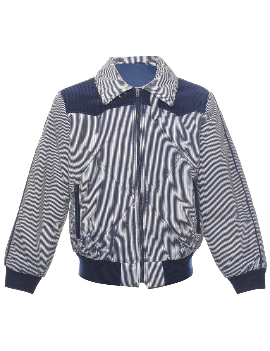 Striped Pattern Jacket - L