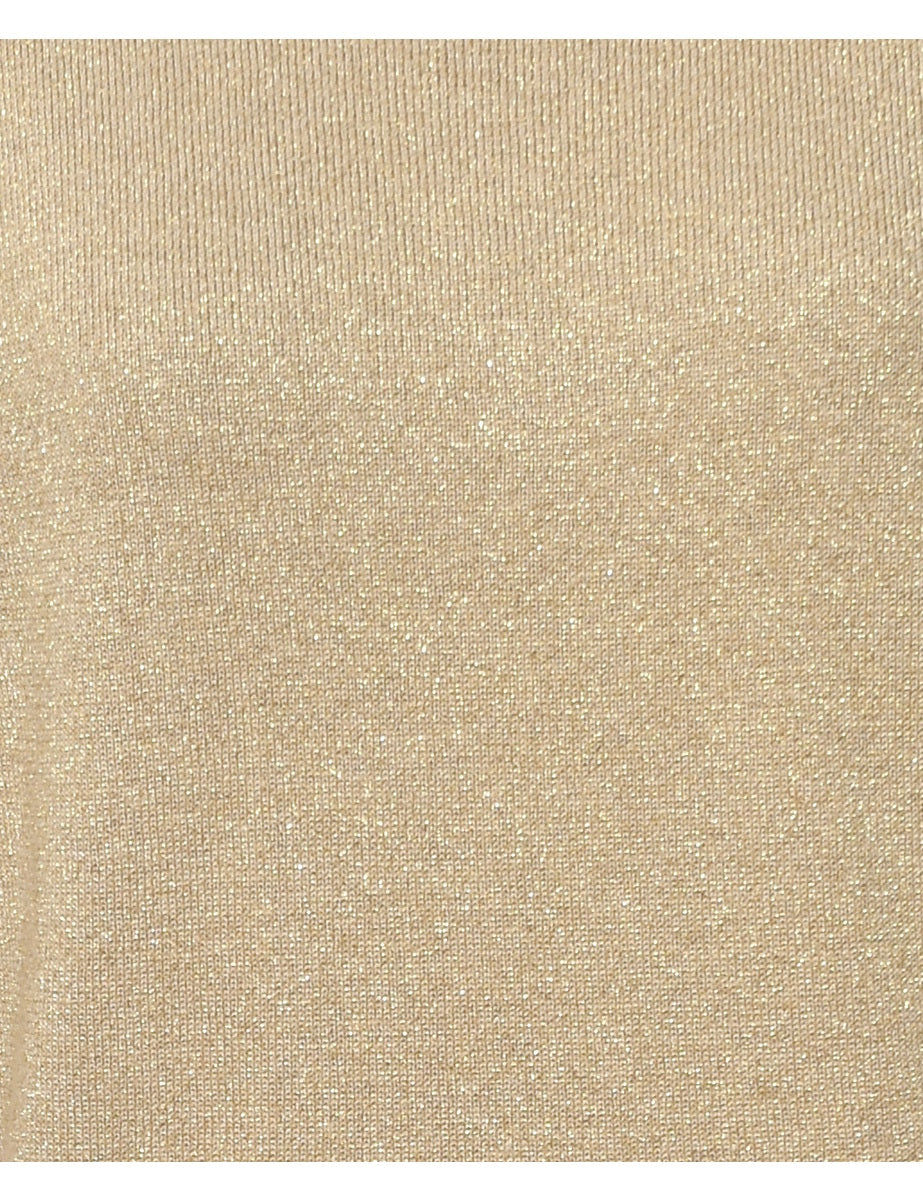 Lurex Thread Pattern Jumper - L
