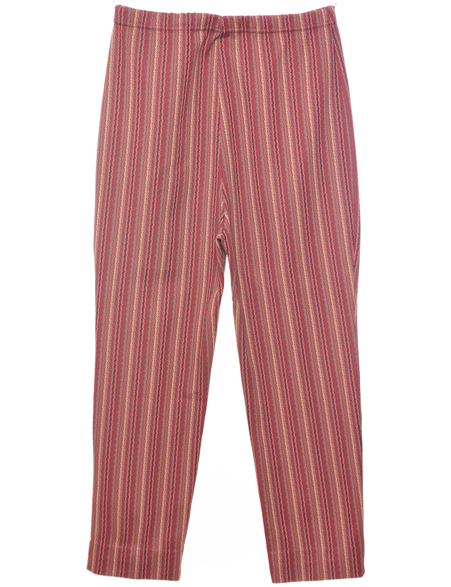 Striped Pattern Trousers - W30 L28