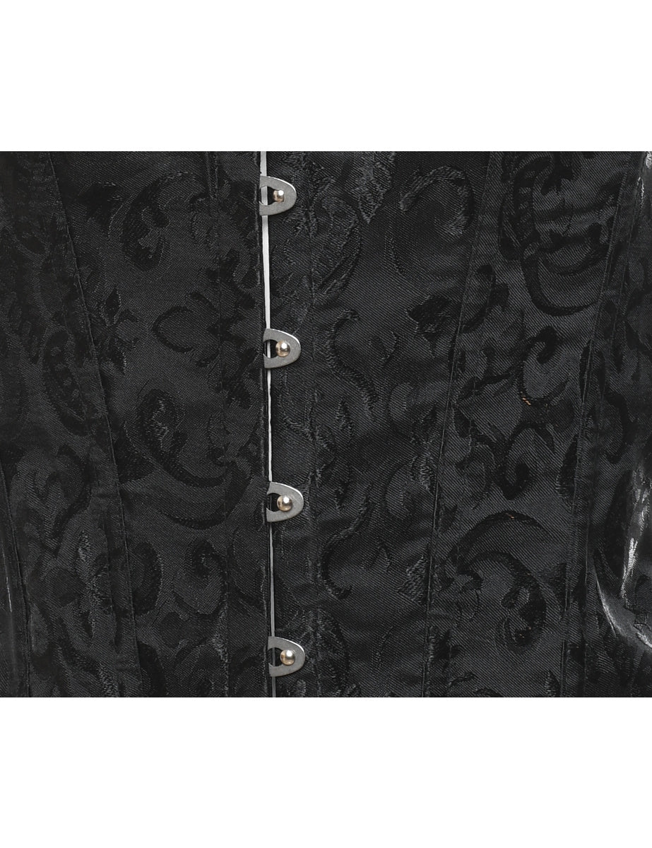 Jacquard Pattern Bustier - L
