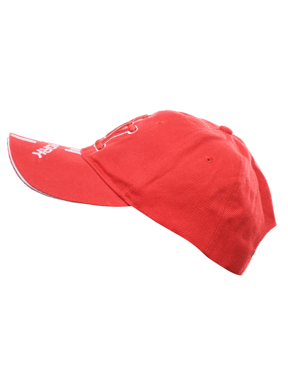 Red New York Embroidery Cap - XS