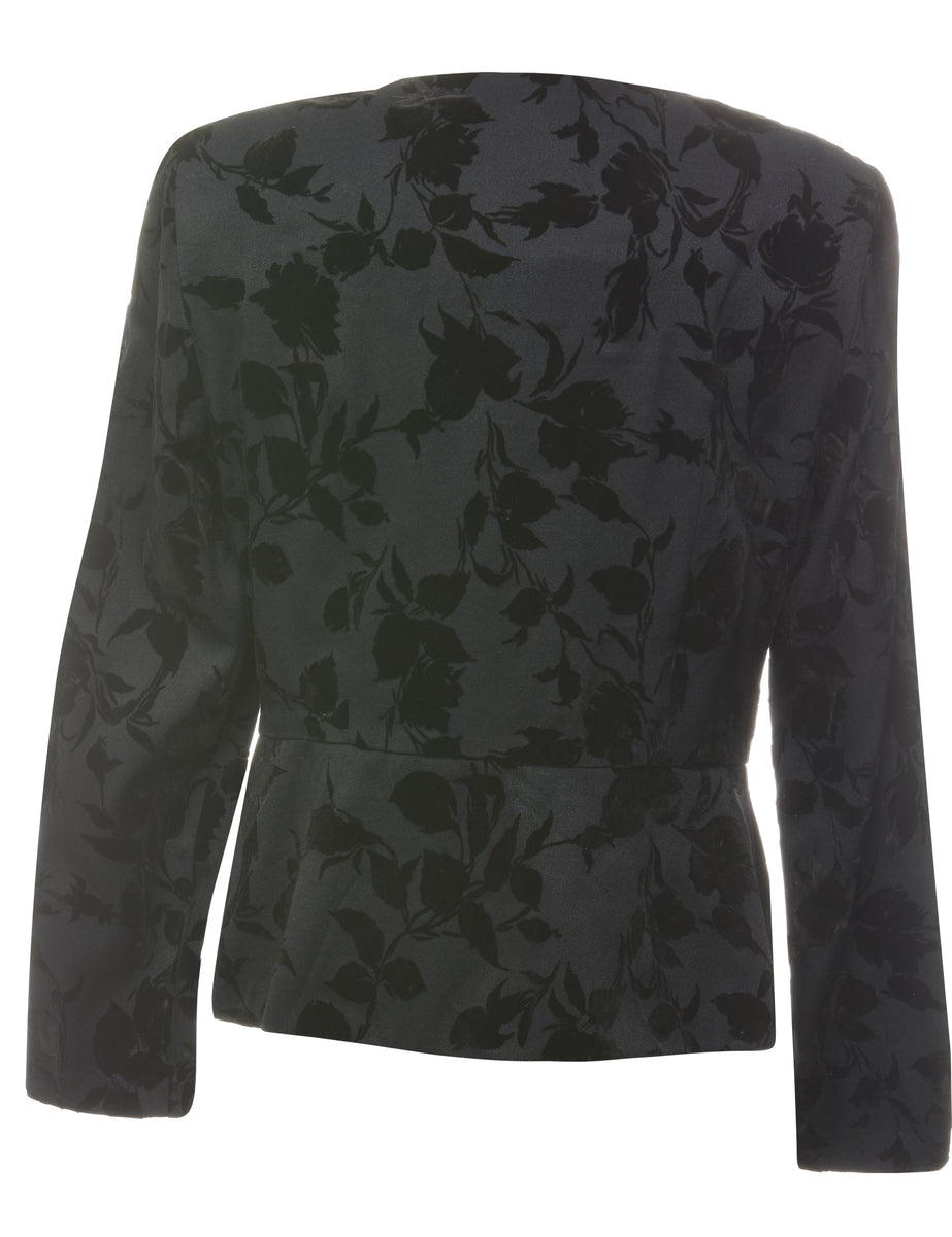 Devore Black 1980s Jacket - M