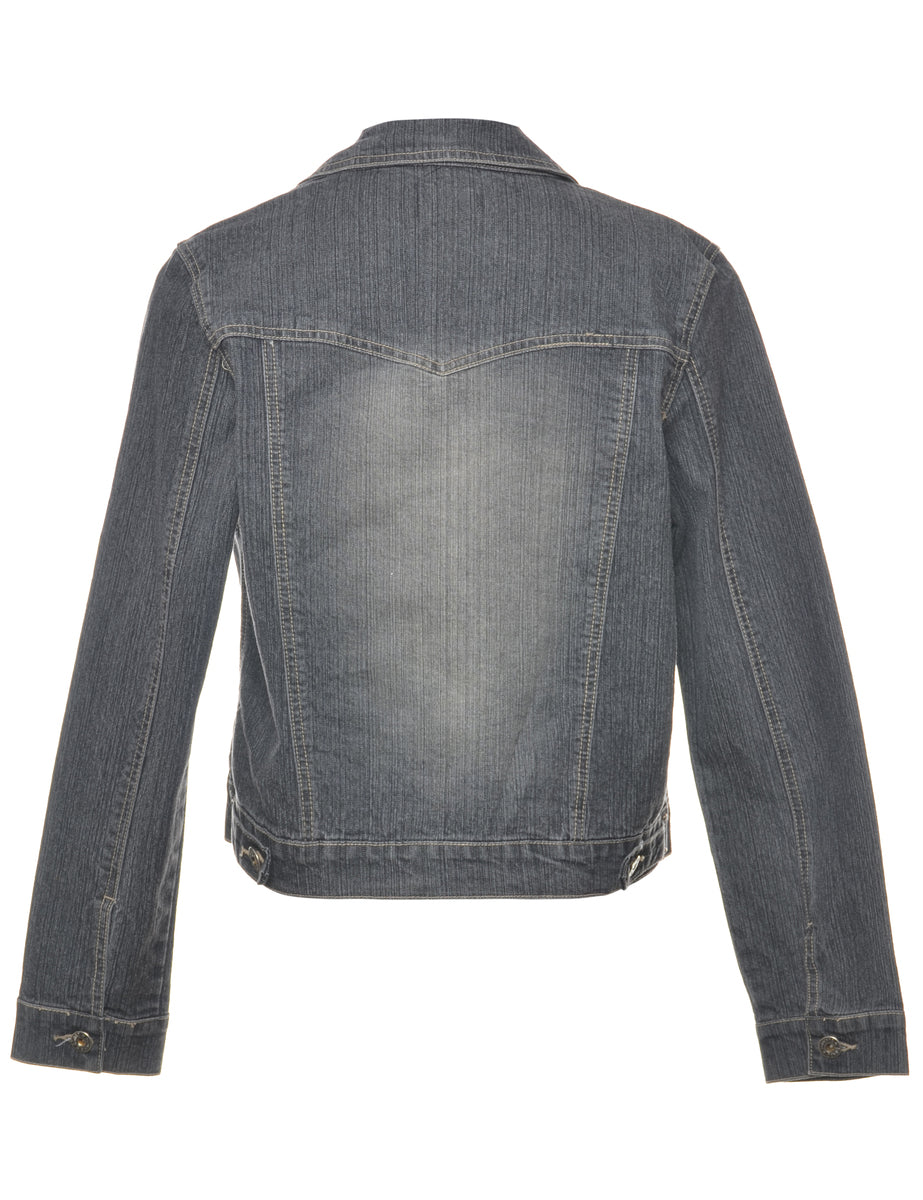 Black Denim Jacket - M