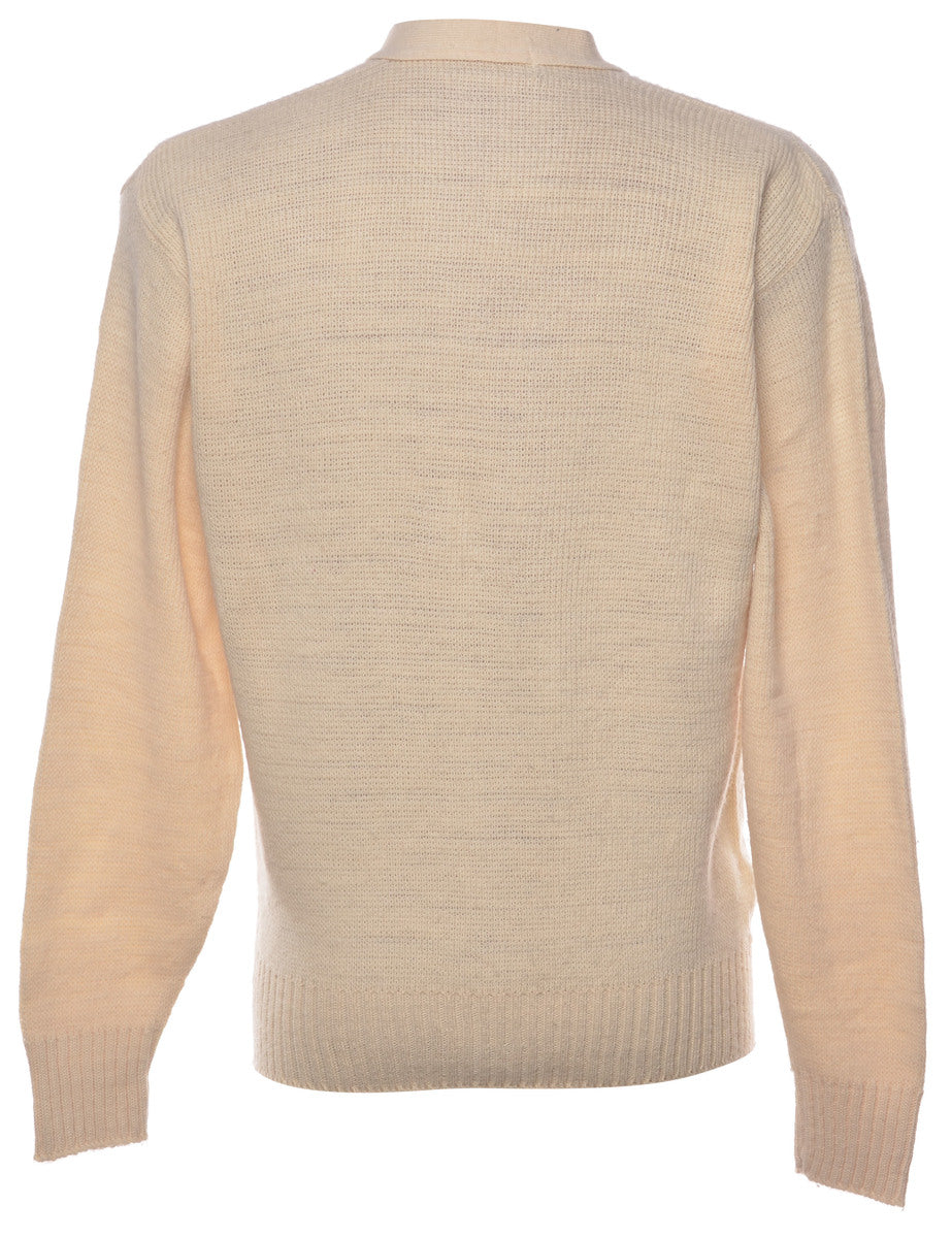 Cream Cardigan - M