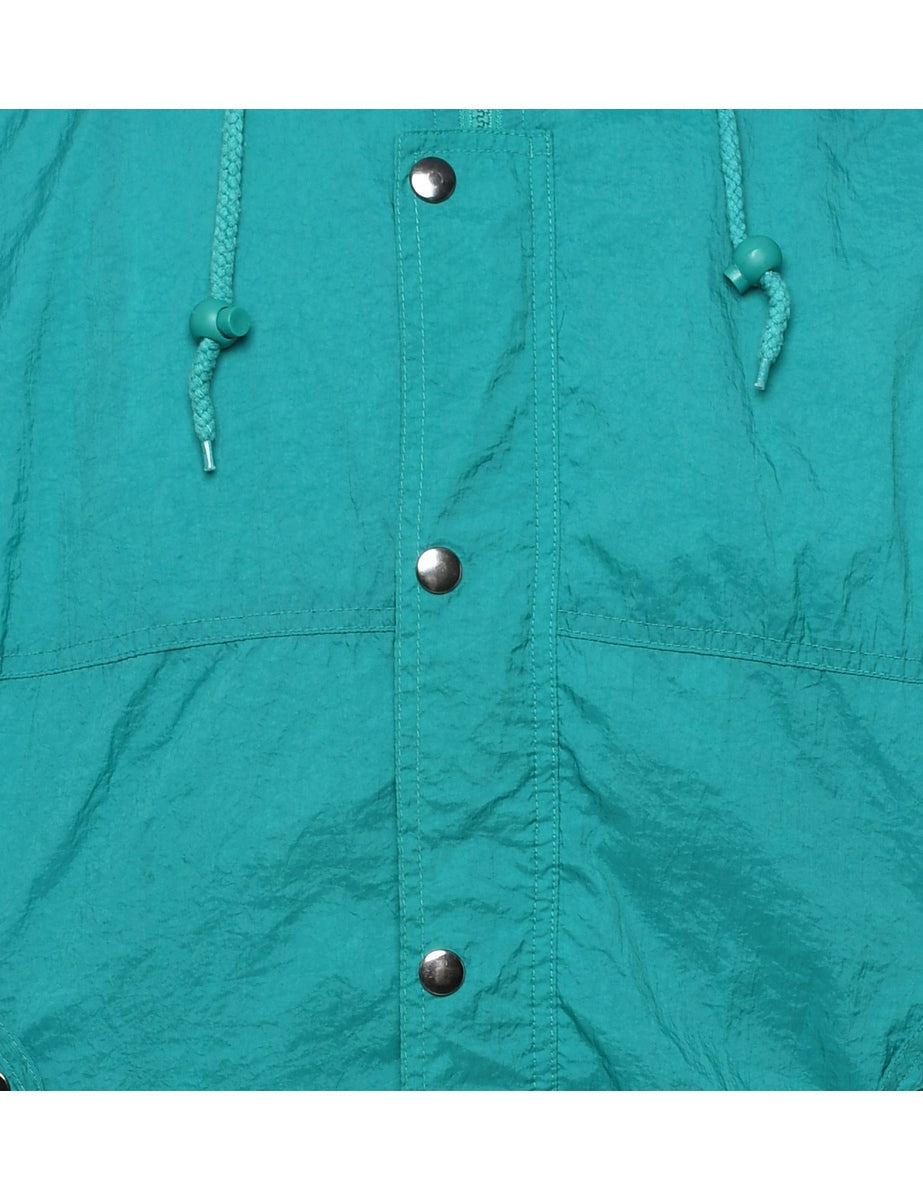 Turquoise Classic Nylon Jacket - M