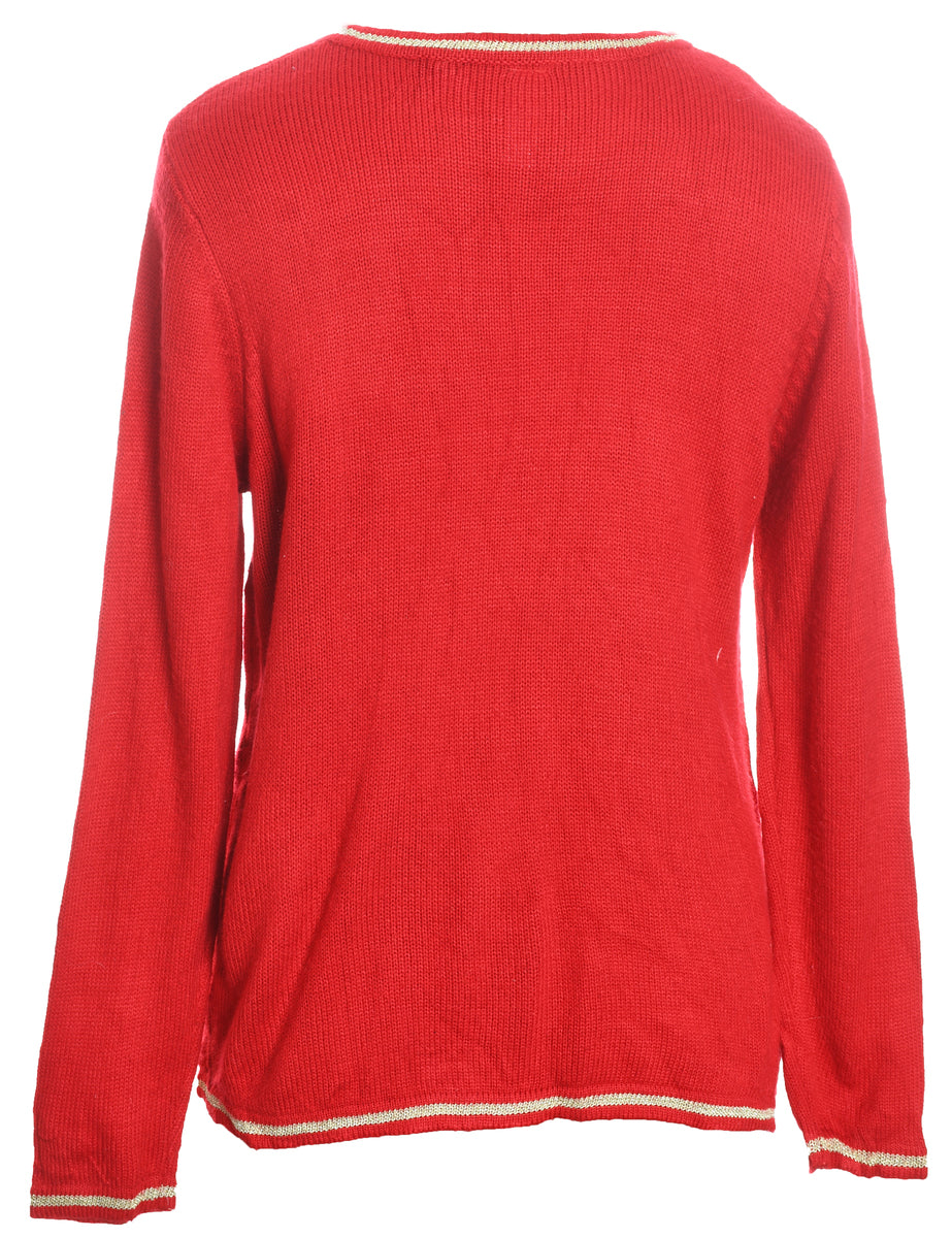 Santa Claus Christmas Jumper - M