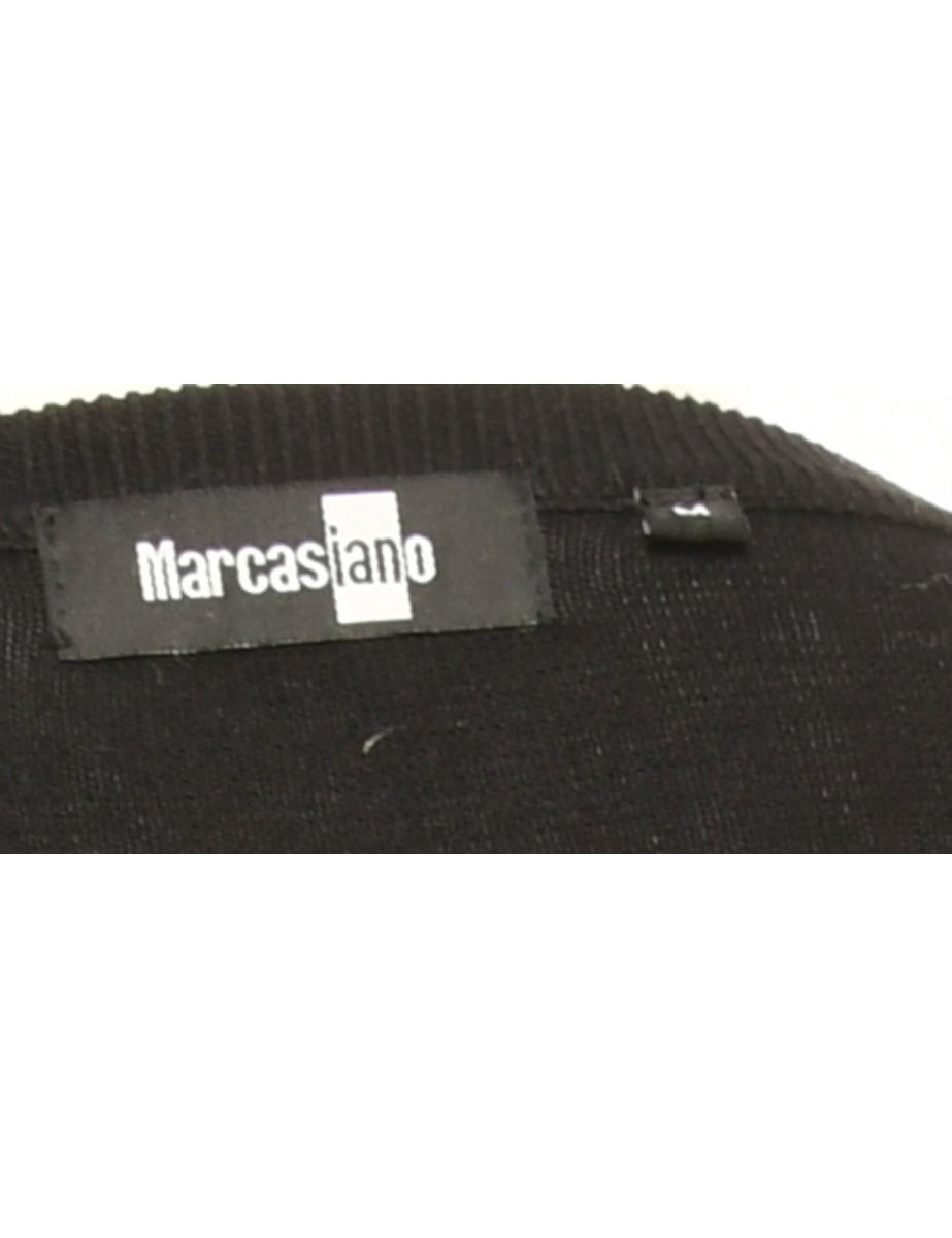Checked Black Jumper - M
