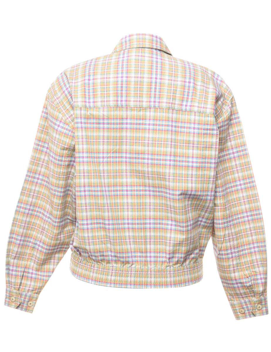 Checked Pattern Jacket - M