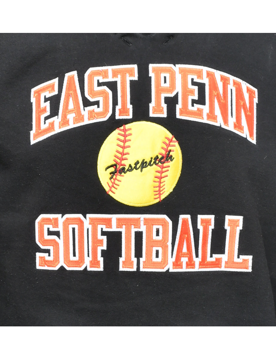 Softball Printed Hoodie - S