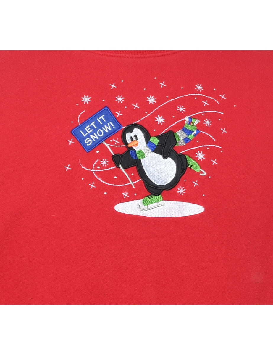 Red Christmas Sweatshirt - XL