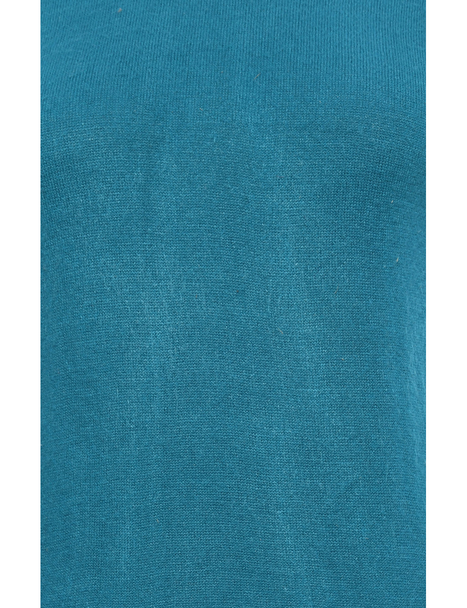 Blue Round Neck Jumper - L