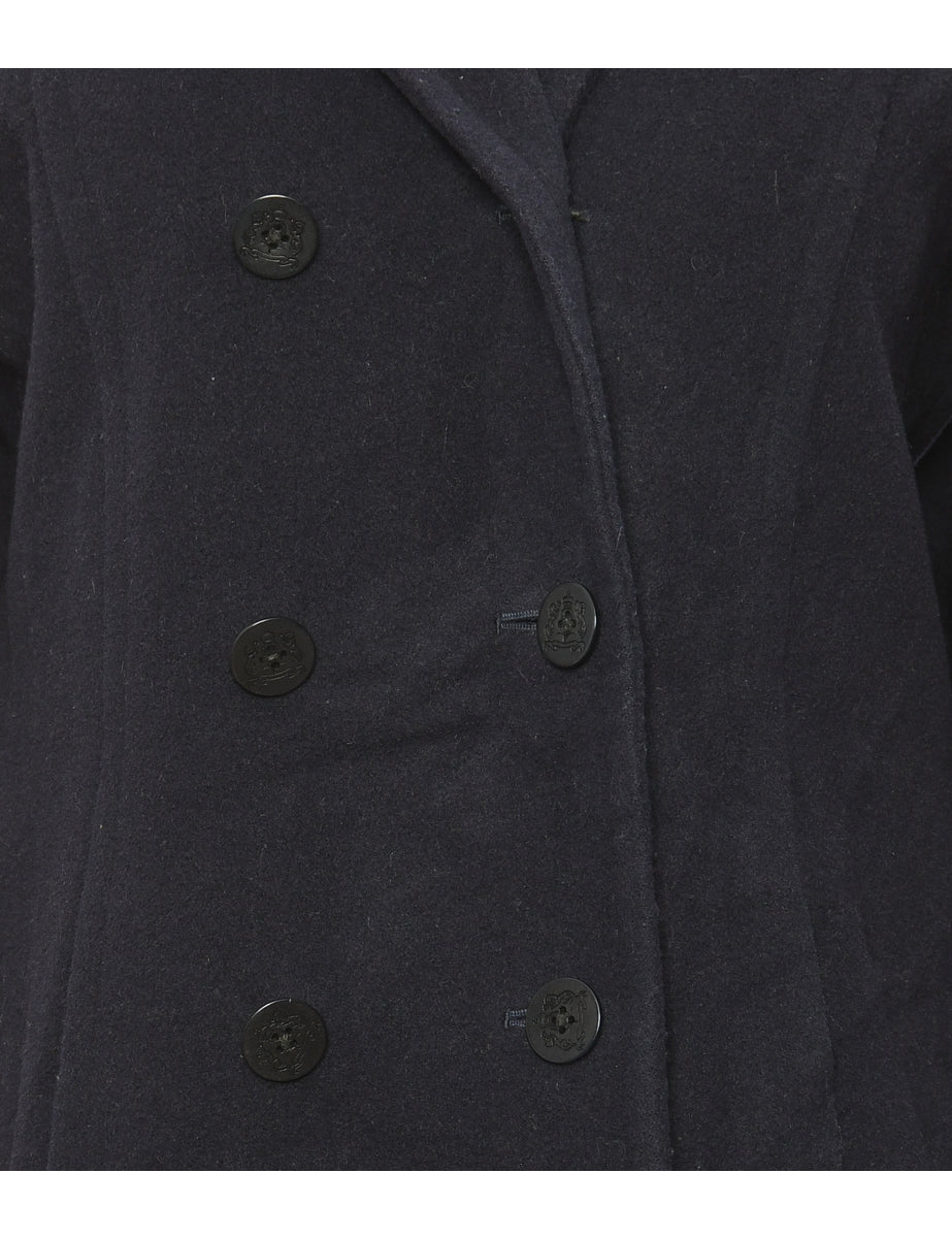 Navy Liz Claiborne Peacoat - M