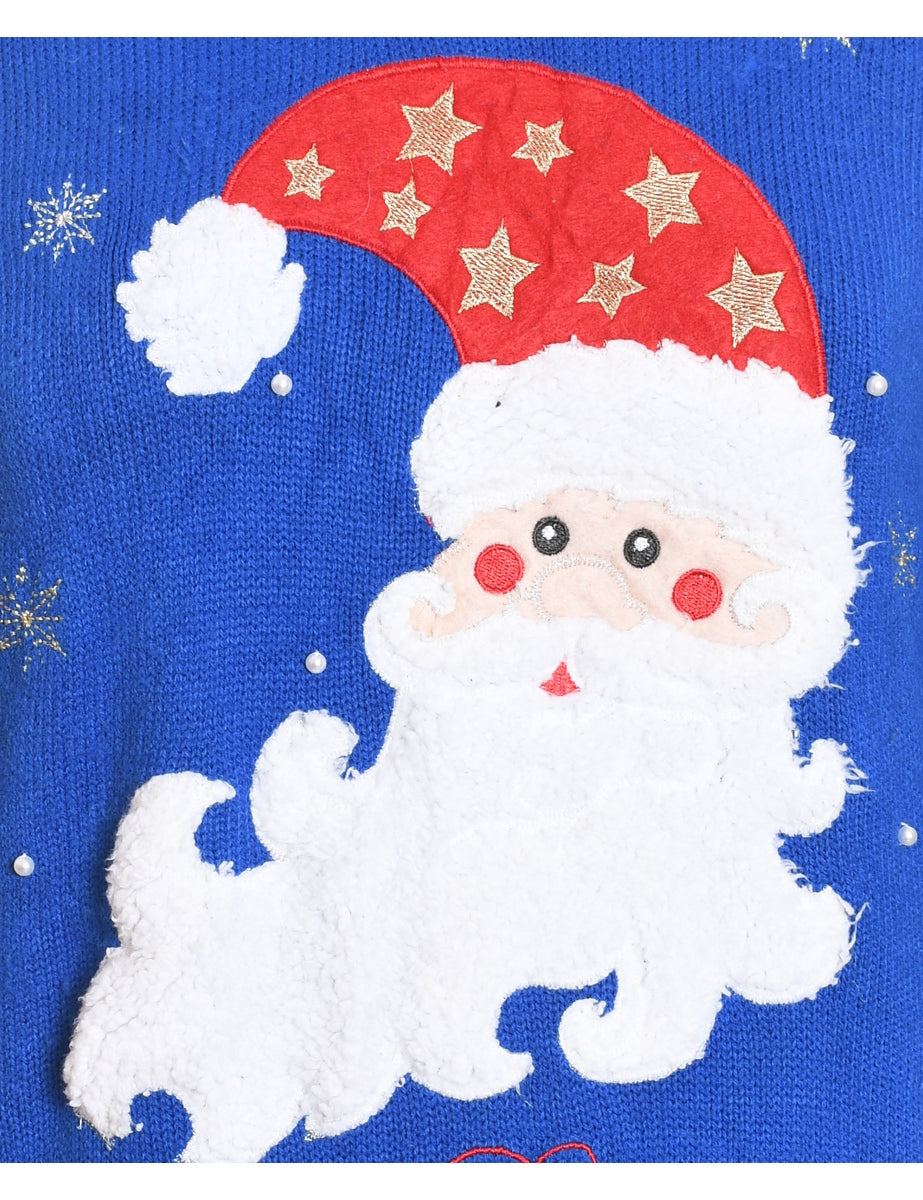 Santa Claus Christmas Jumper - M