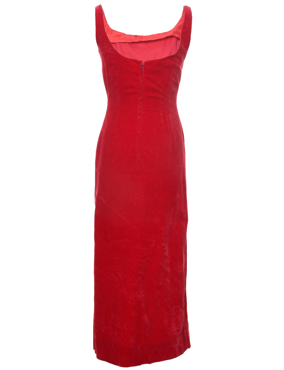 Velvet Evening Dress - S